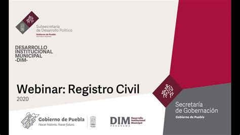 registro civil puebla citas|Registro Civil Puebla